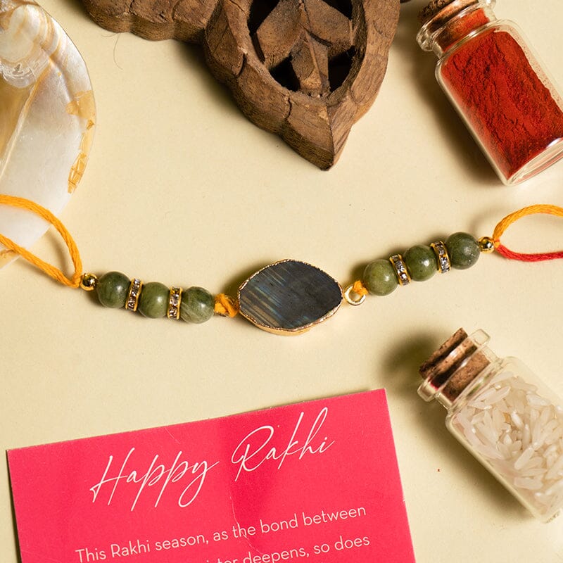 Labradorite Good Health Crystal Agate Bhaiya Rakhi