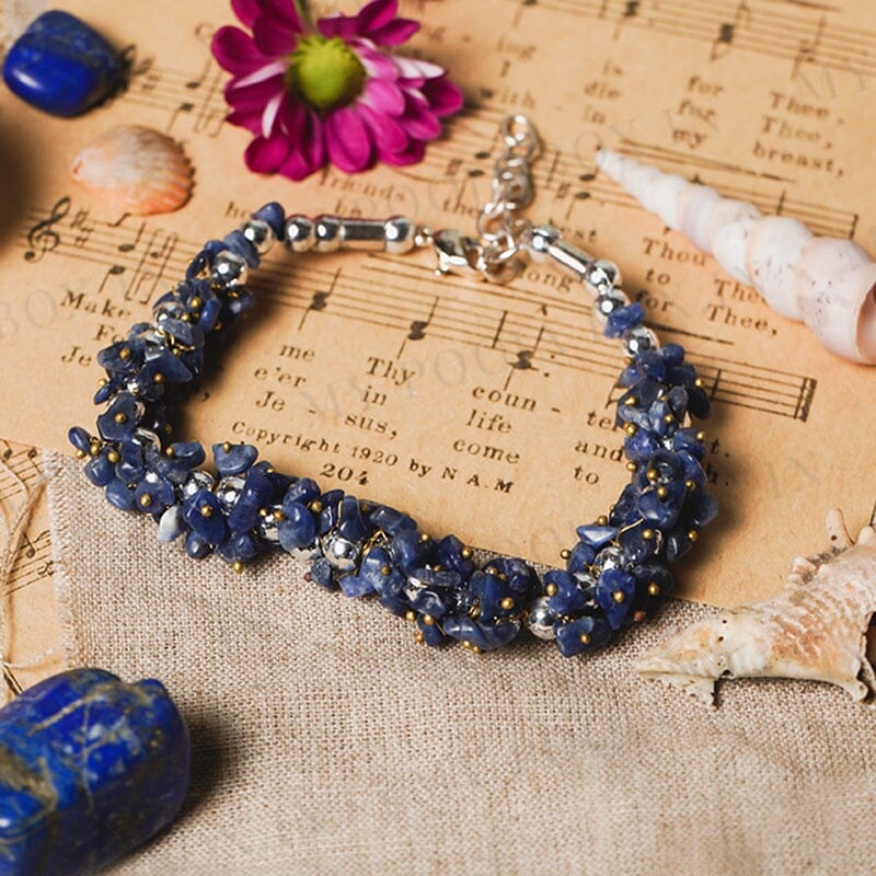 Lapis Lazuli Natural Stone Bracelet | Creativity & Confidence