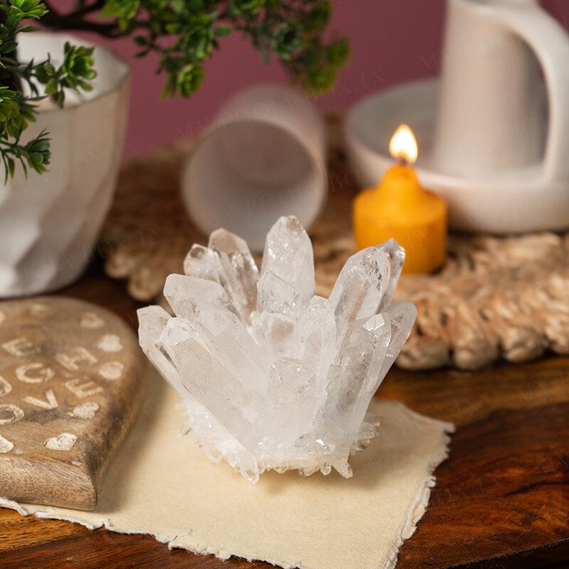 Clear Quartz Rock Cluster Crystal