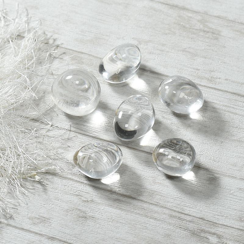 Clear Quartz Crystal Healing Tumble Stone Set