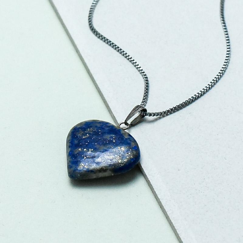 Lapis Lazuli Heart Pendant Necklace