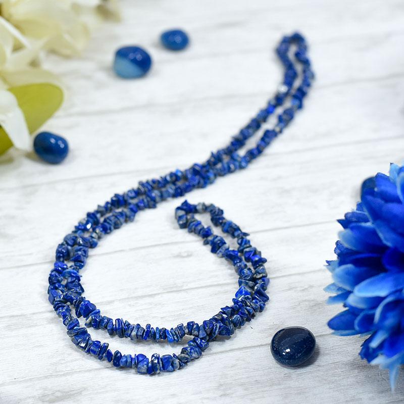 Lapis Lazuli Crystal Healing Natural Stone Mala