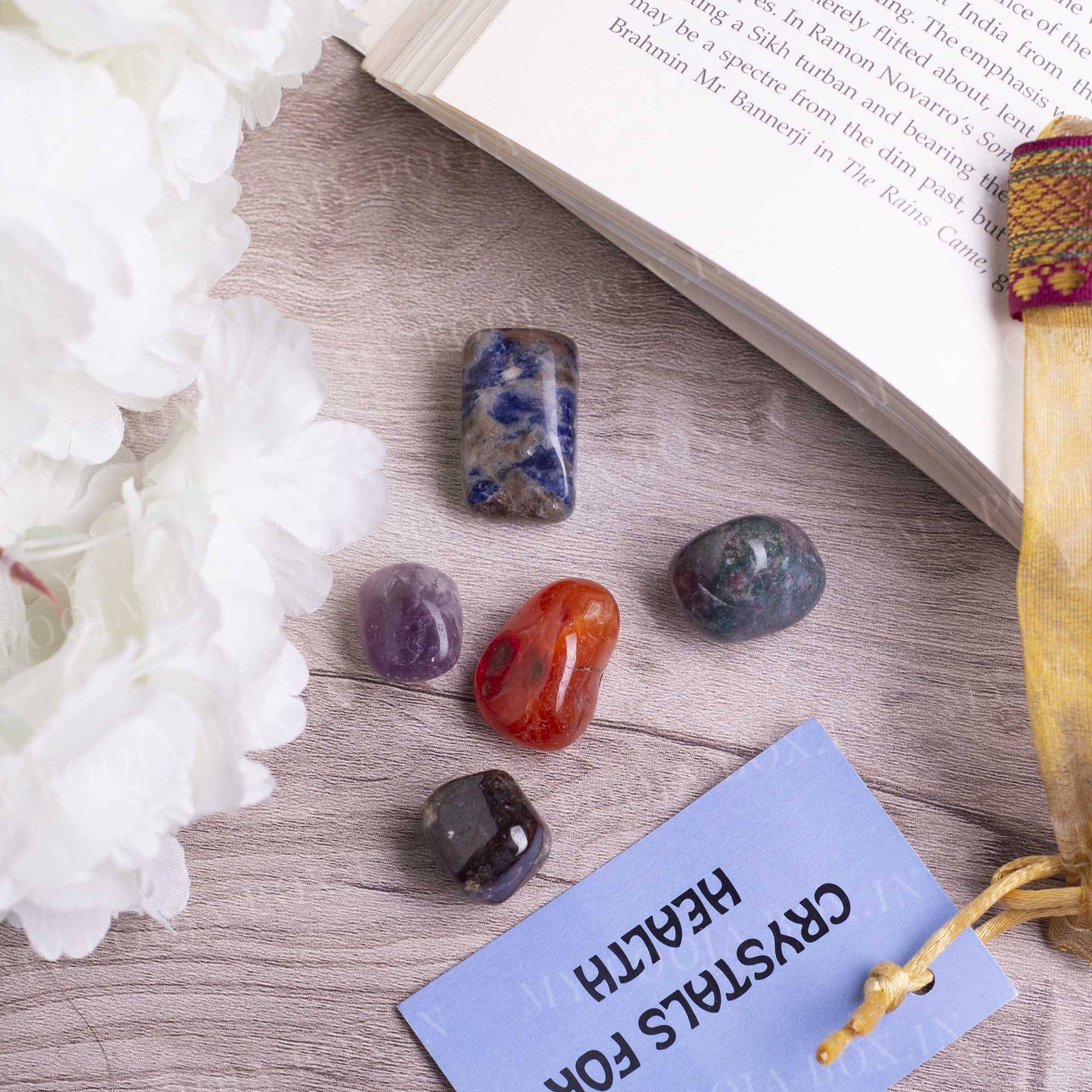 Health Crystal Healing Tumble Stone Set