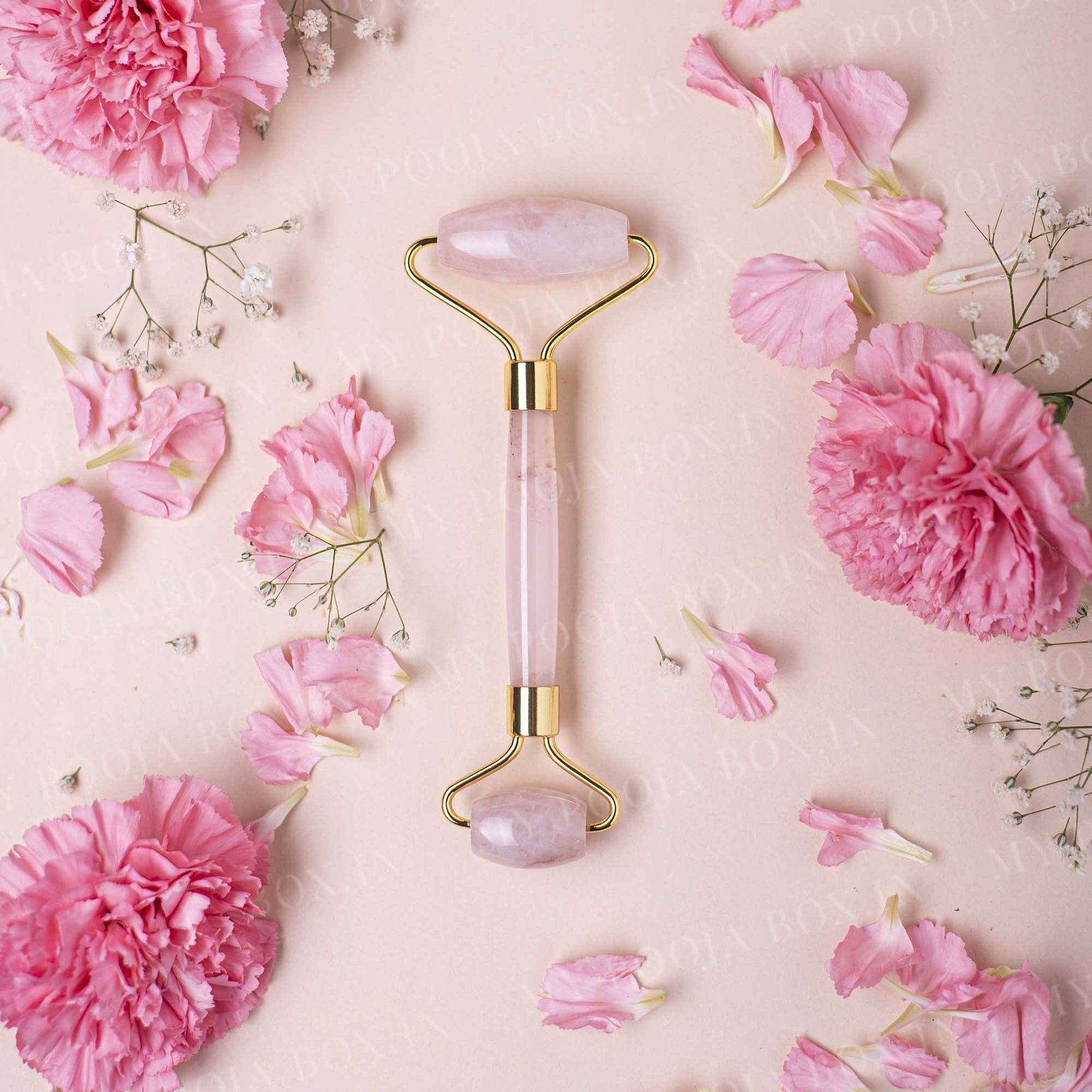 Rose Quartz Facial Massage Roller