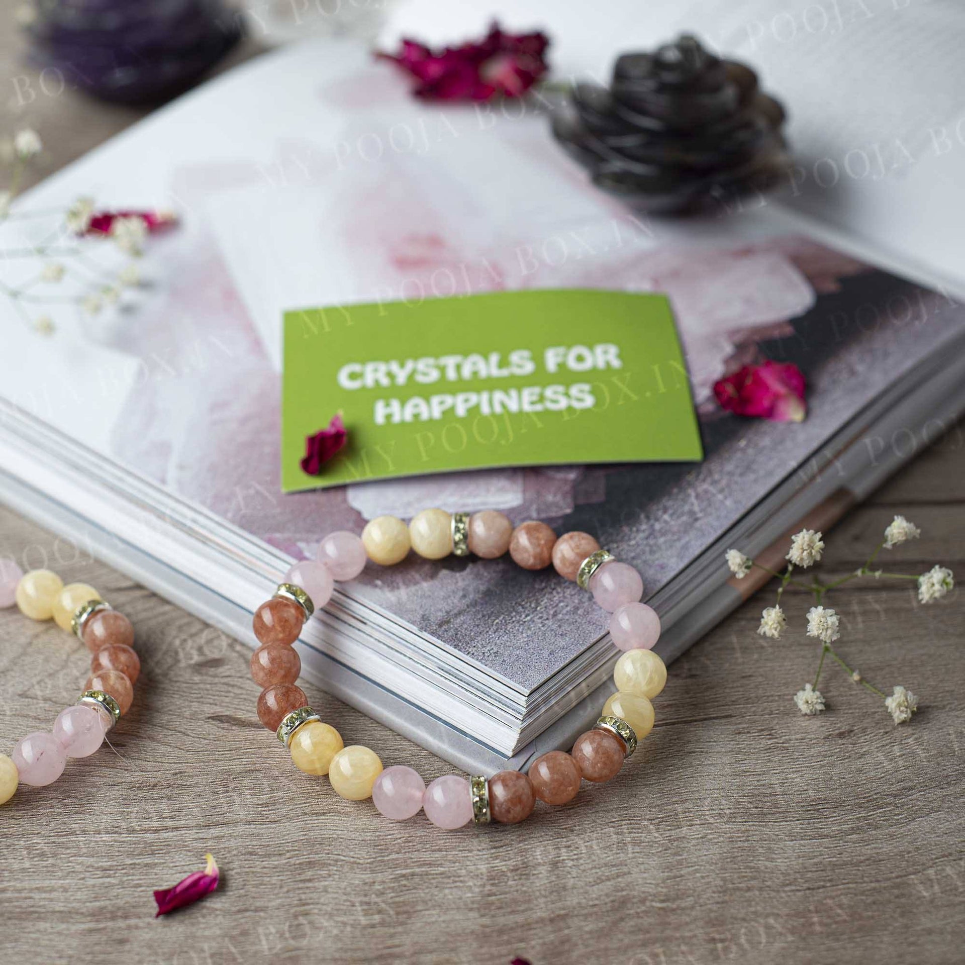 Happiness Natural Crystal Healing Bracelet