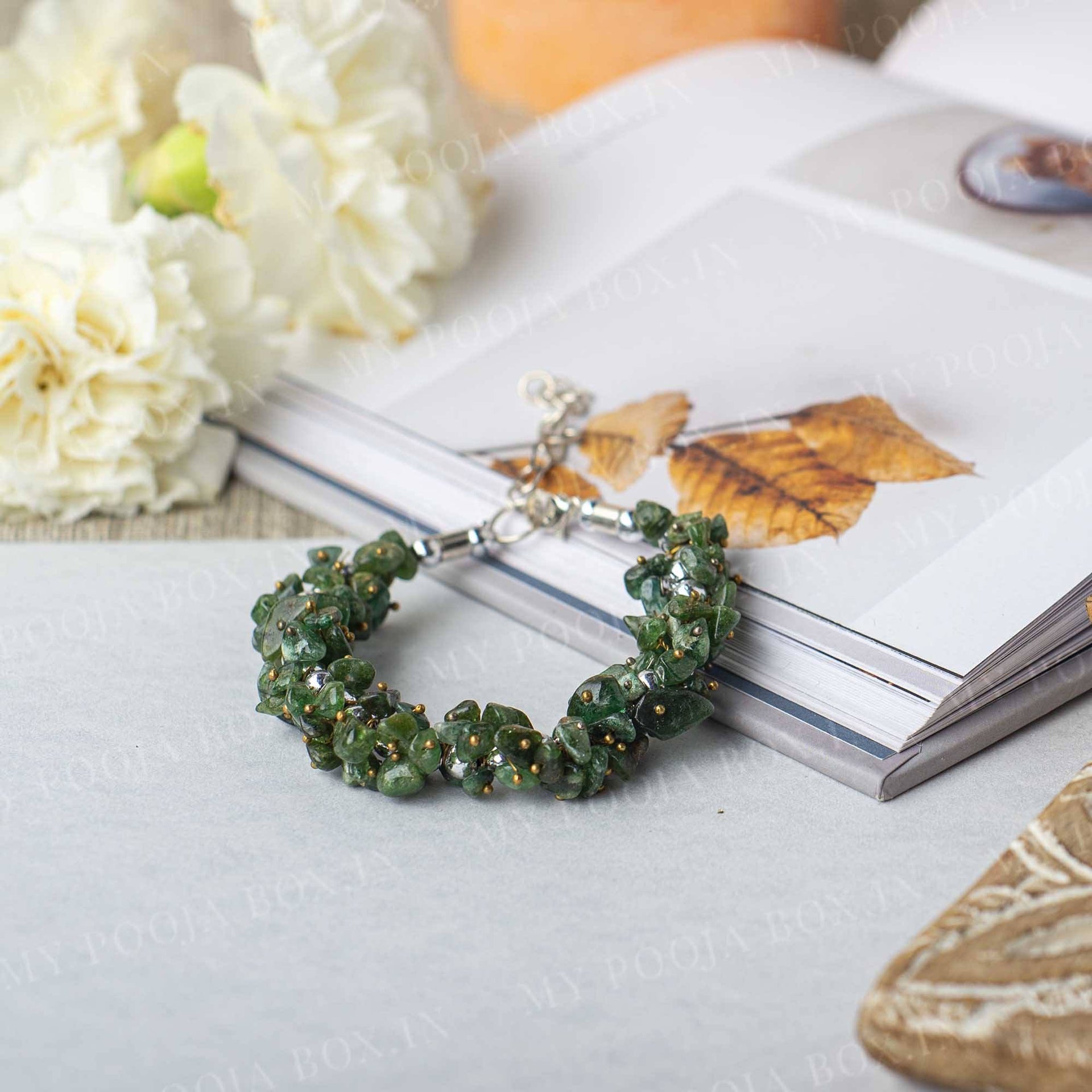 Green Jade Natural Stone Bracelet 