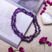 Amethyst Crystal Healing Natural Stone Mala | The Master Healer