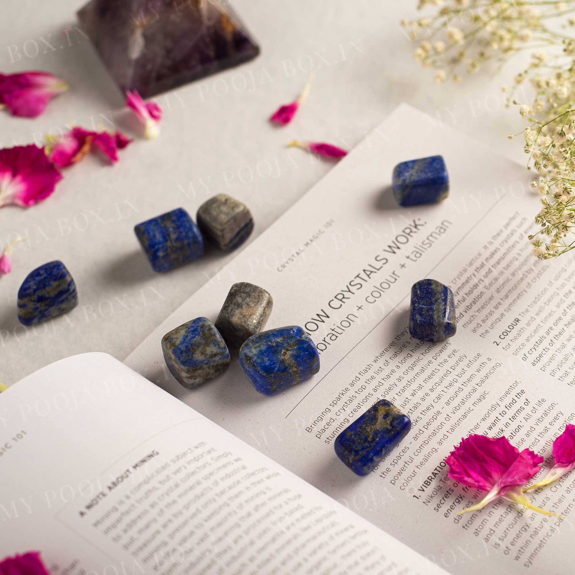 Lapis Lazuli Crystal Healing Tumble Stone Set