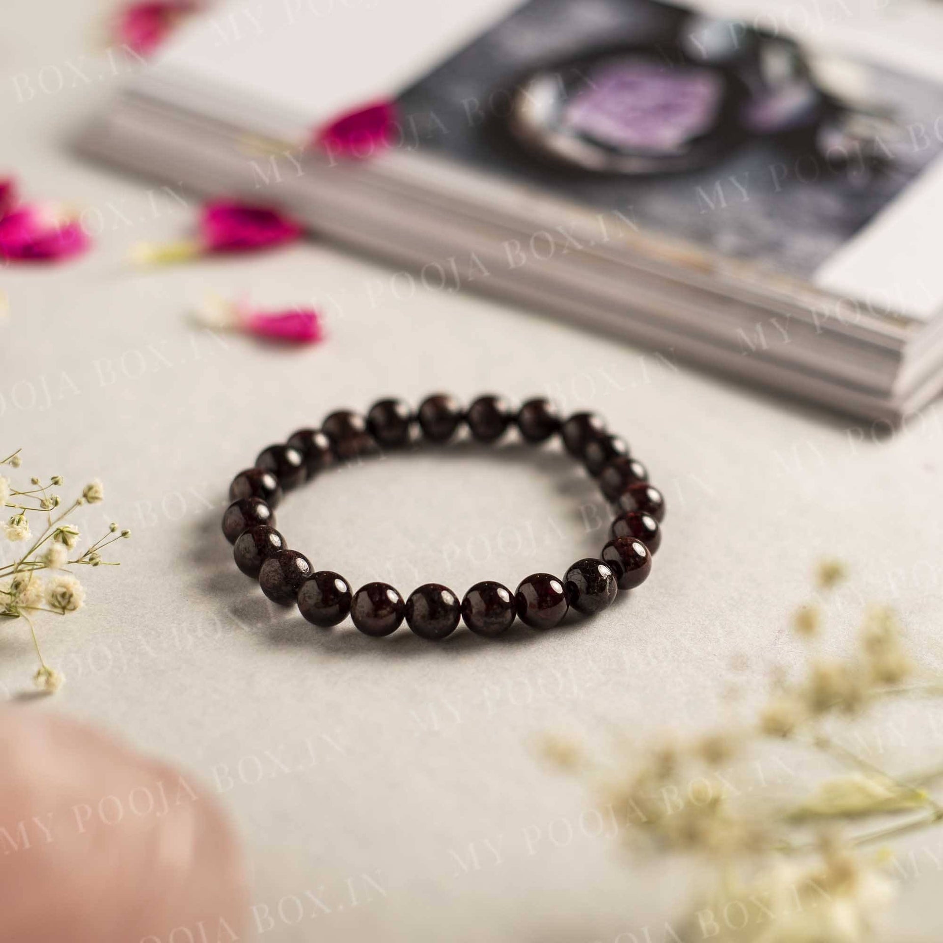 Garnet Crystal Healing Bracelet | Stone of Commitment