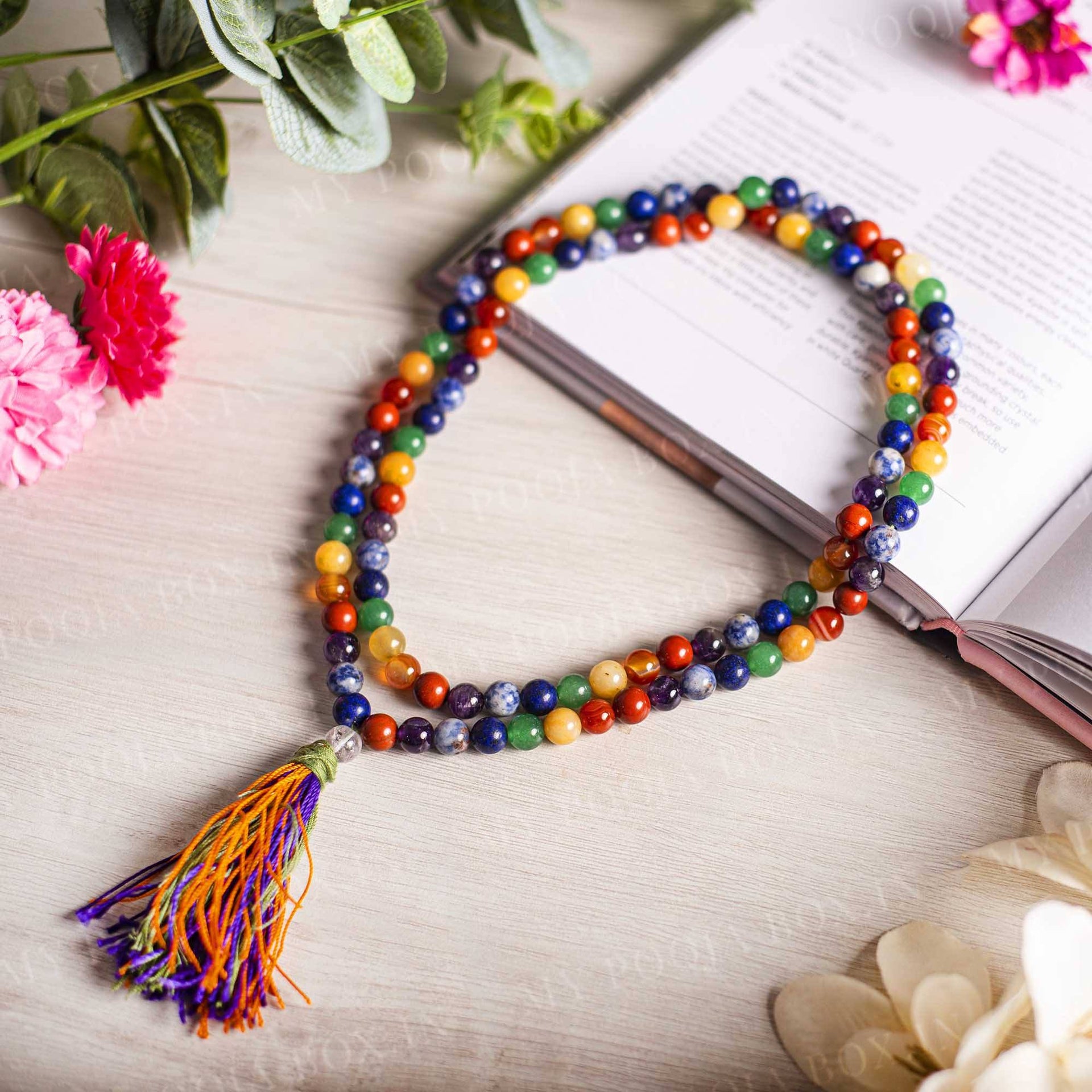 7 Chakra Crystal Healing Mala