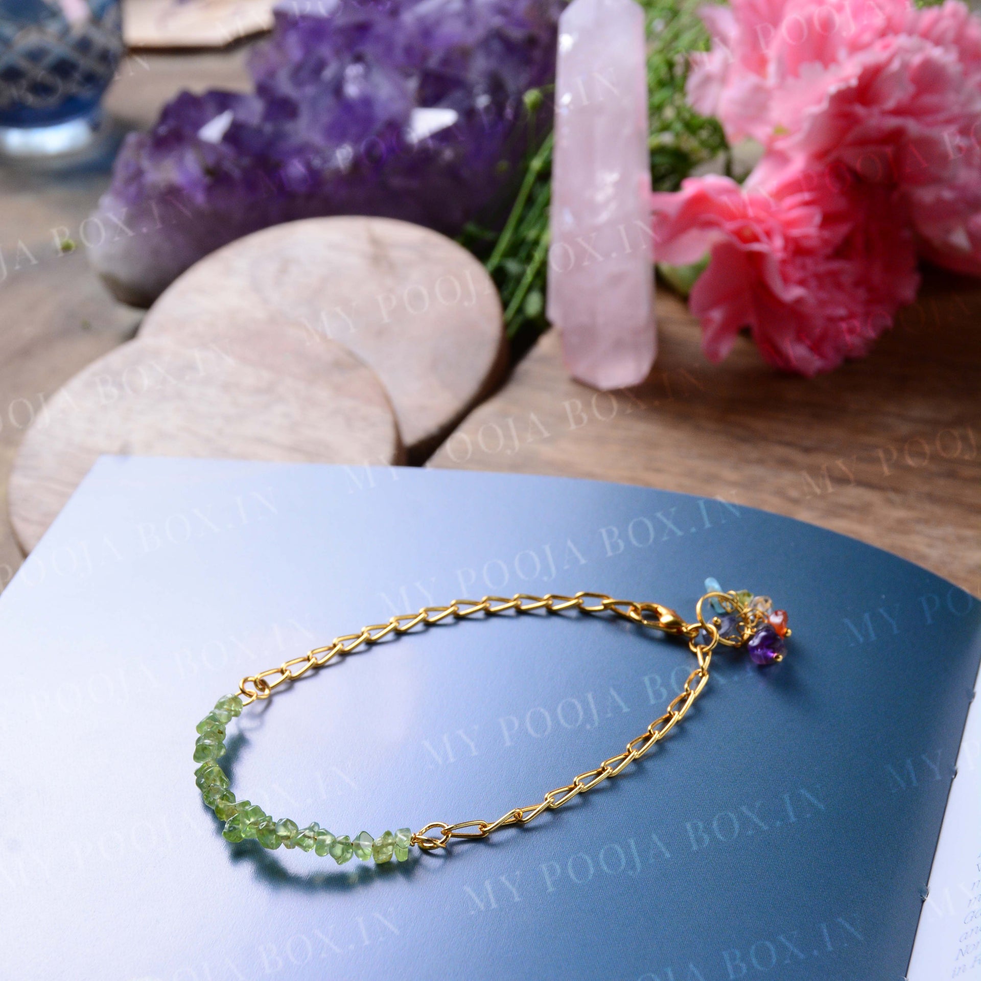 Crystal Peridot Negativity Remover Bracelet