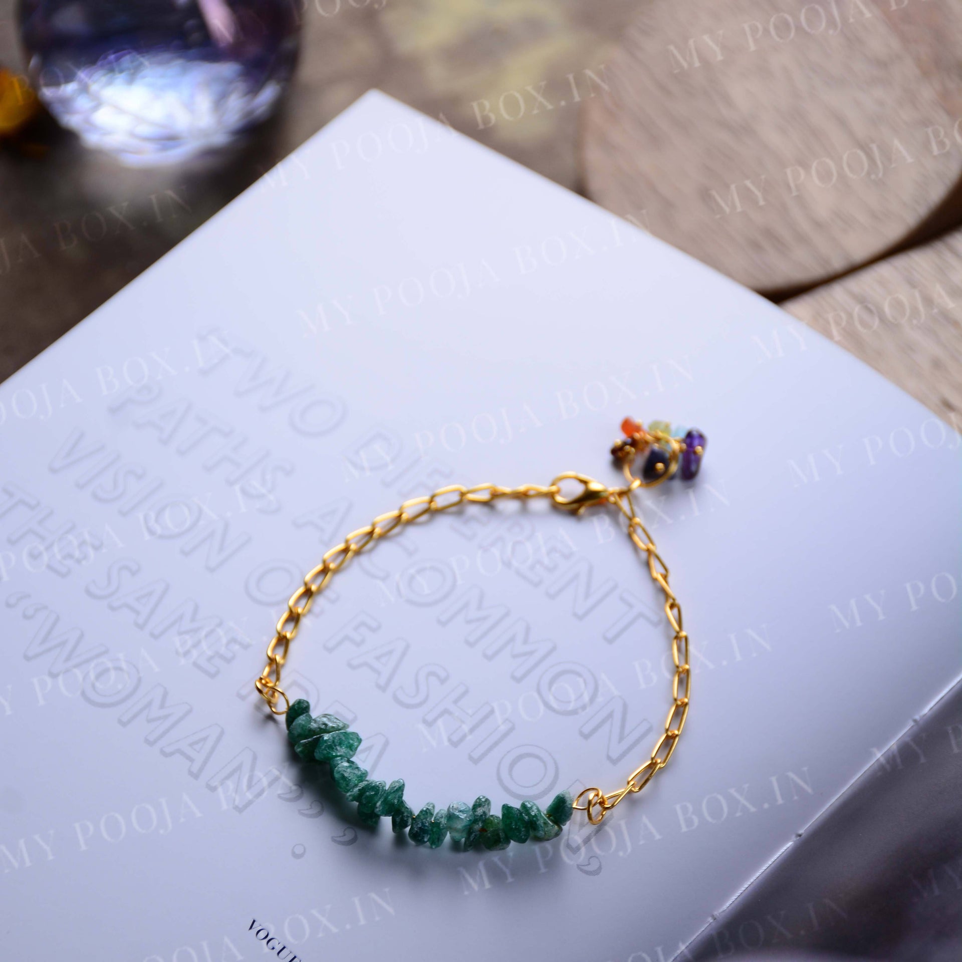 Natural Green Aventurine Healing Crystal Bracelet