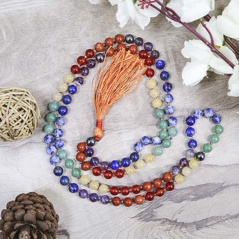 7 Chakra Crystal Healing Mala