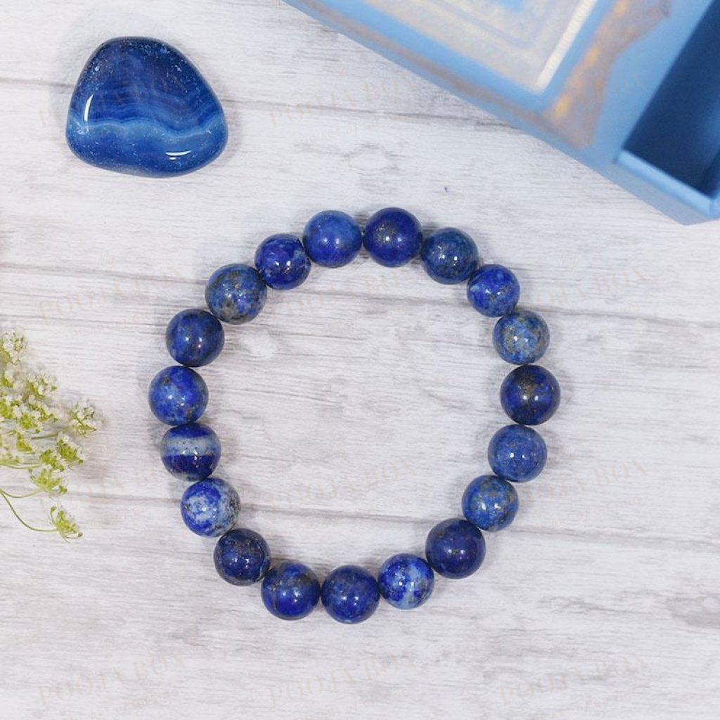 Lapis Lazuli Crystal Healing Braceletwisdom & Truth Reiki Bracelet