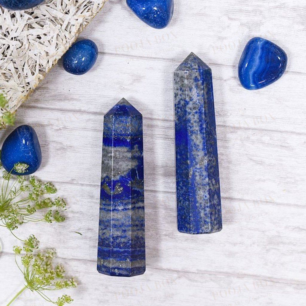 Lapis Lazuli Tower/pencil (Set Of 2)Self Confidence Reiki Towers