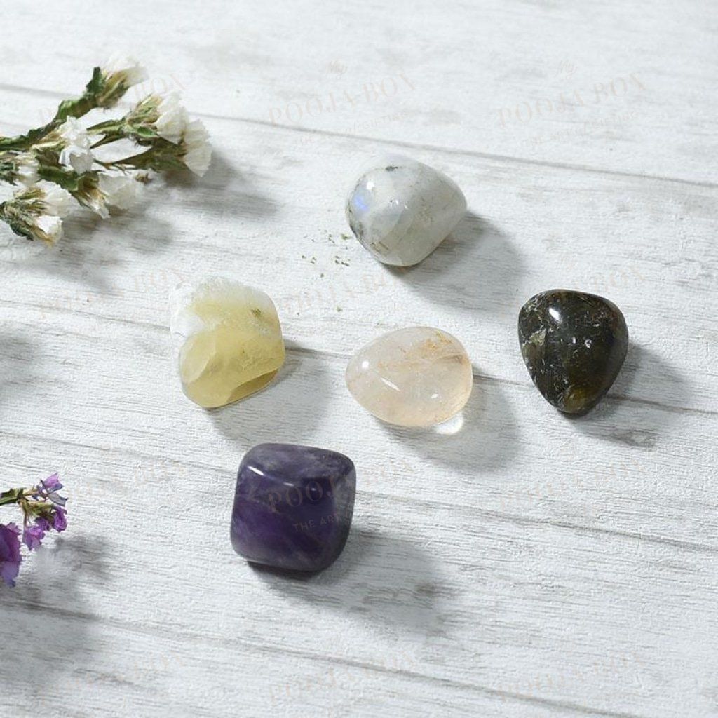 Meditation & Spirituality Crystal Healing Tumble Stone Set Reiki