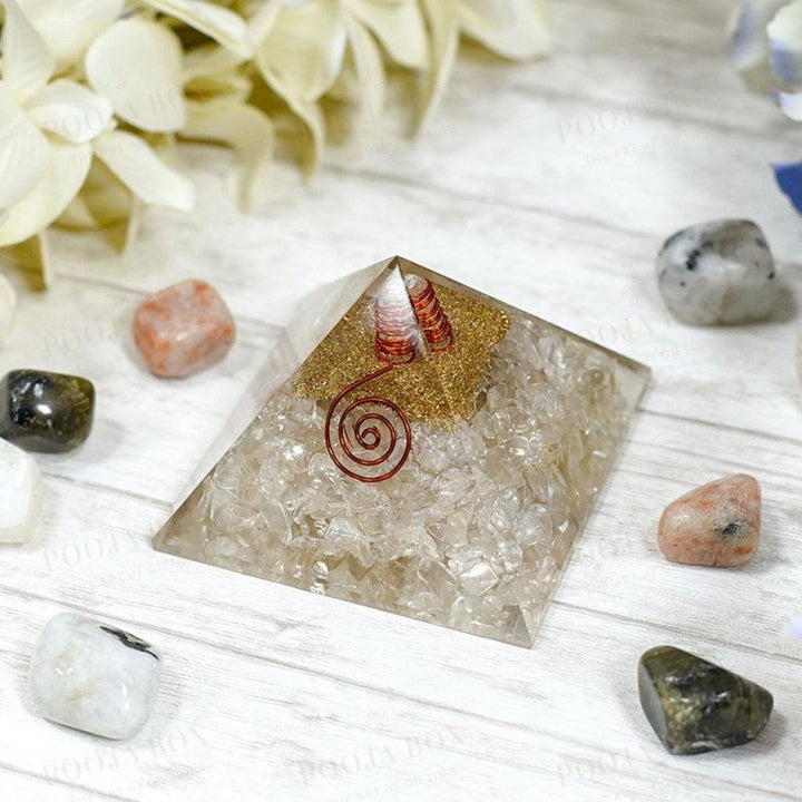 Natural Clear Quart Pyramid Reiki