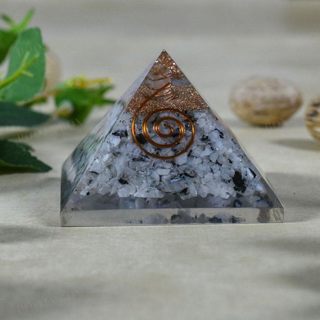 Rainbow Moonstone Pyramid Reiki