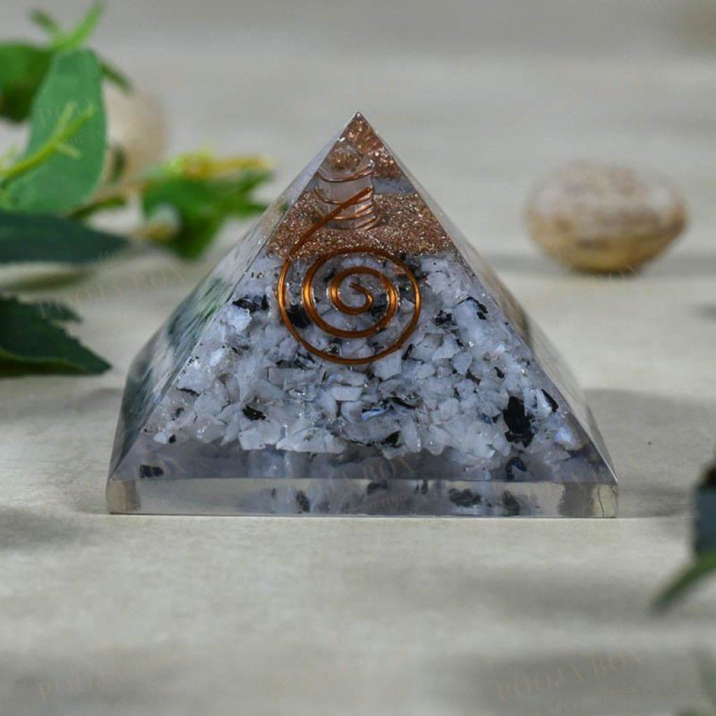 Rainbow Moonstone Pyramid Reiki