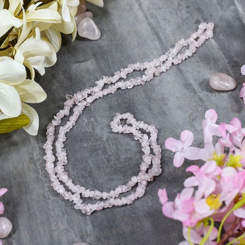 Rose Quartz Crystal Healing Natural Mala | Stone Of Love Reiki