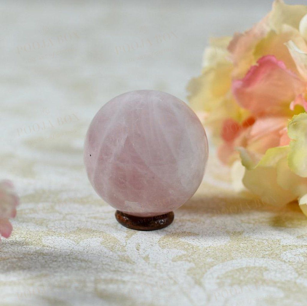 Rose Quartz Natural Ball / Sphere Reiki Balls