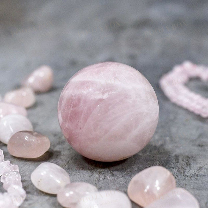 Rose Quartz Natural Ball / Sphere Reiki Balls